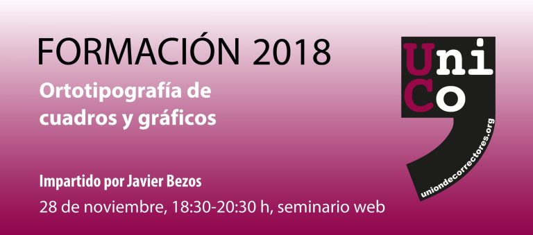 Seminario web «Ortotipografía de cuadros y gráficos»