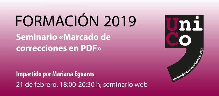 Seminario «Marcado de correcciones en PDF»