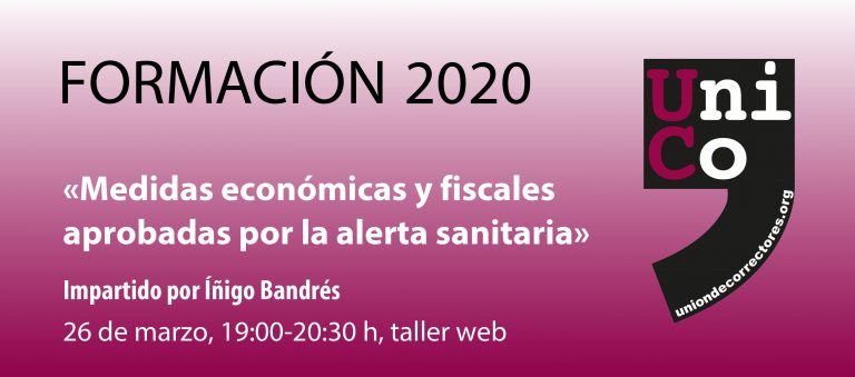 Taller «Medidas económicas y fiscales aprobadas por la alerta sanitaria»