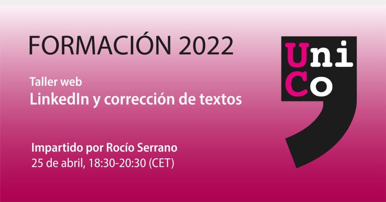 Taller web «LinkedIn y corrección de textos»