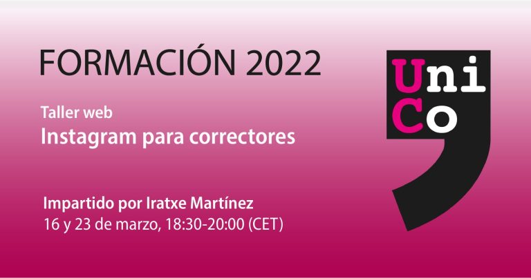 Taller web «Instagram para correctores»